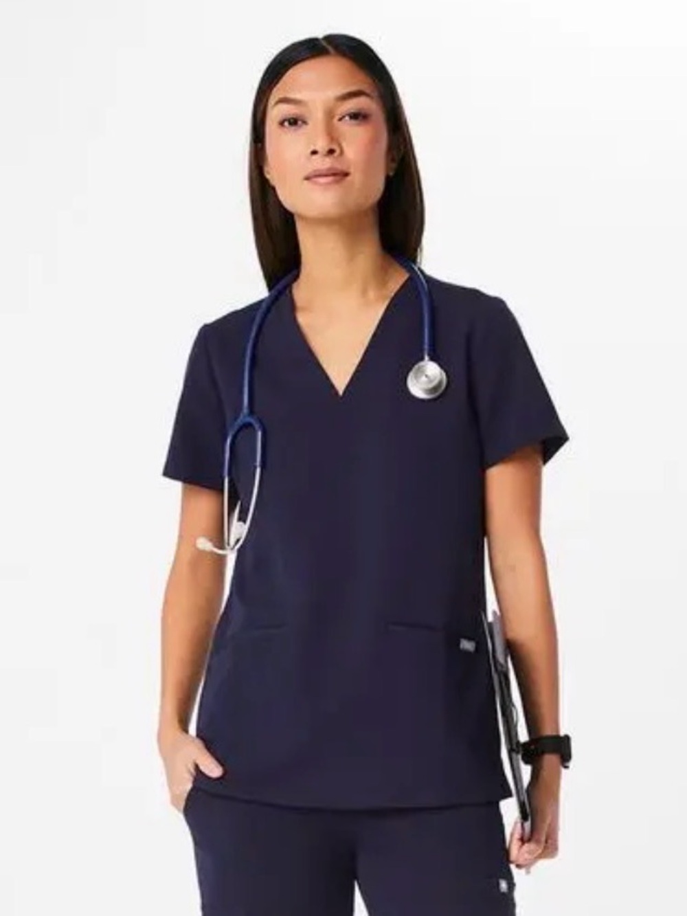 Figs Casma Navy Three Pocket V-Neck Scrub Top Size XXL FW1100